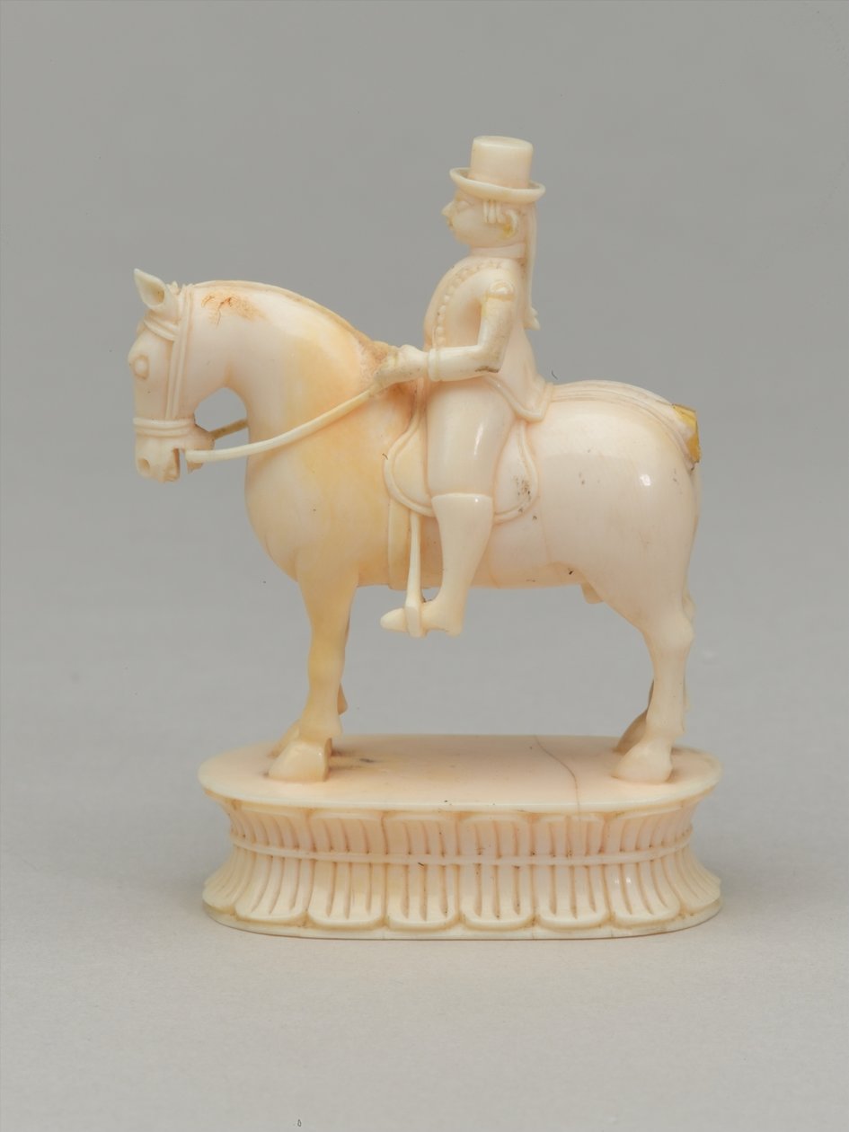 Hvid ridder, skakbrik, Indien, 1820 ca af Indian School