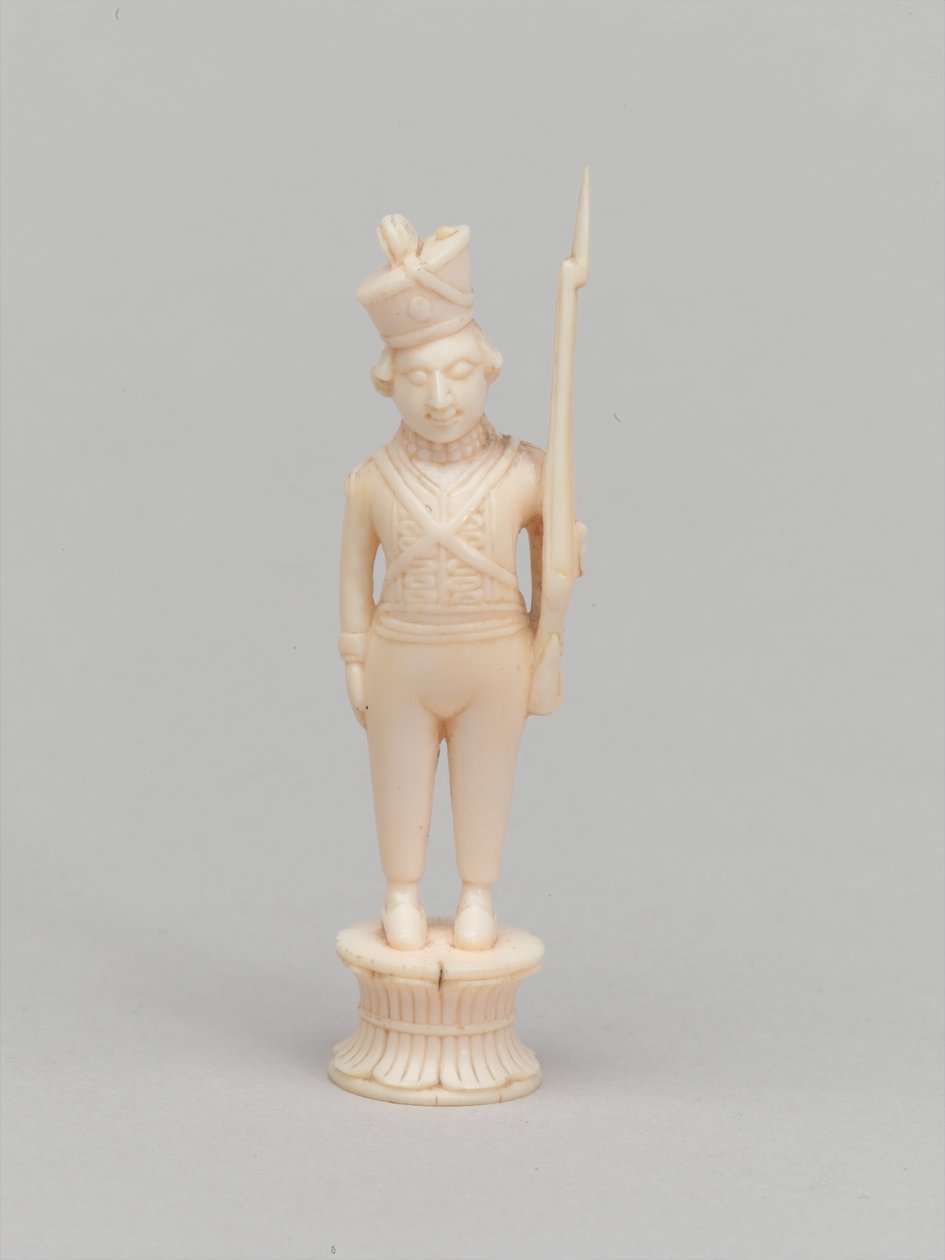 Hvid bonde, skakbrik, Indien, 1820 ca af Indian School