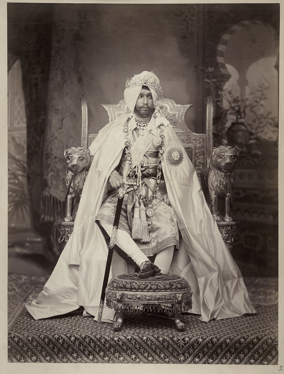 Sir Rajendra Singh, Maharaja af Patiala af Indian photographer