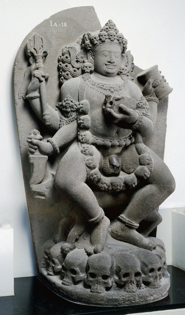 Bhairava, ca. 1300 (andesite) af Indonesian School