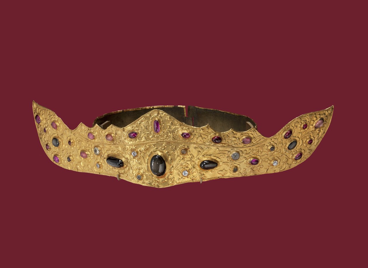 Crown, Klungkung Kingdom (guld og ædelsten) af Indonesian School