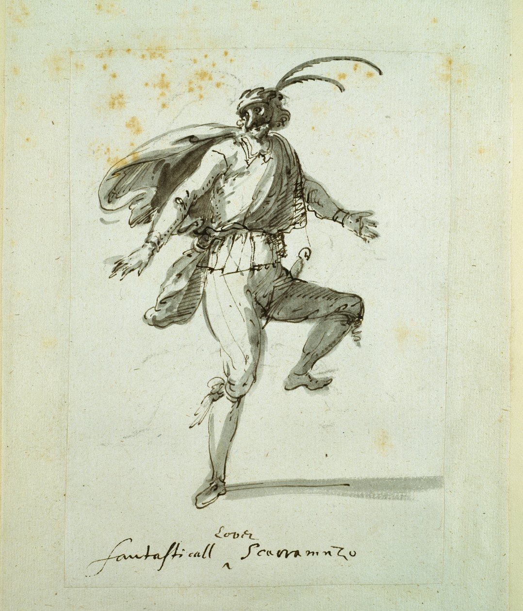 En fantastisk umådelig elsker (pen og blæk på papir) af Inigo Jones