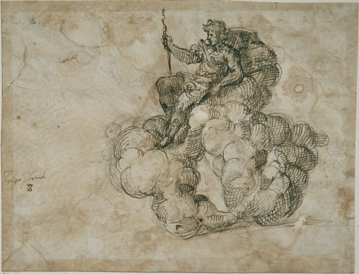 Apollo (pen og blæk på papir) af Inigo Jones