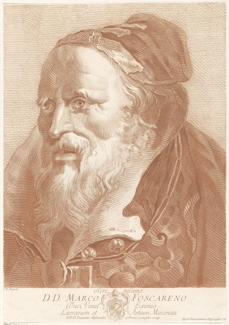 Portret af doge Marco Foscarini af Innocente Alessandri