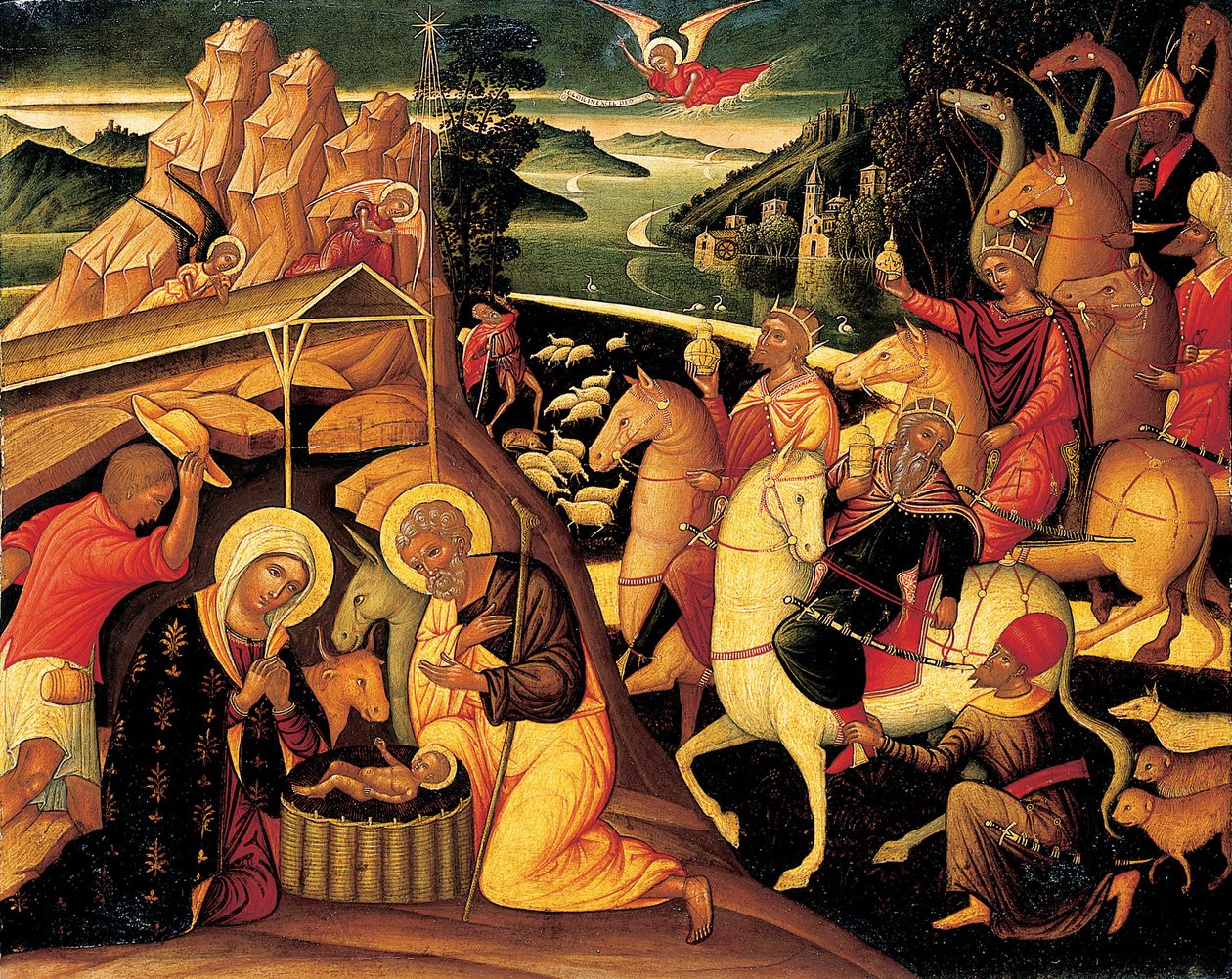 Magiernes tilbedelse, 1500-25 af Ioannis Permeniates