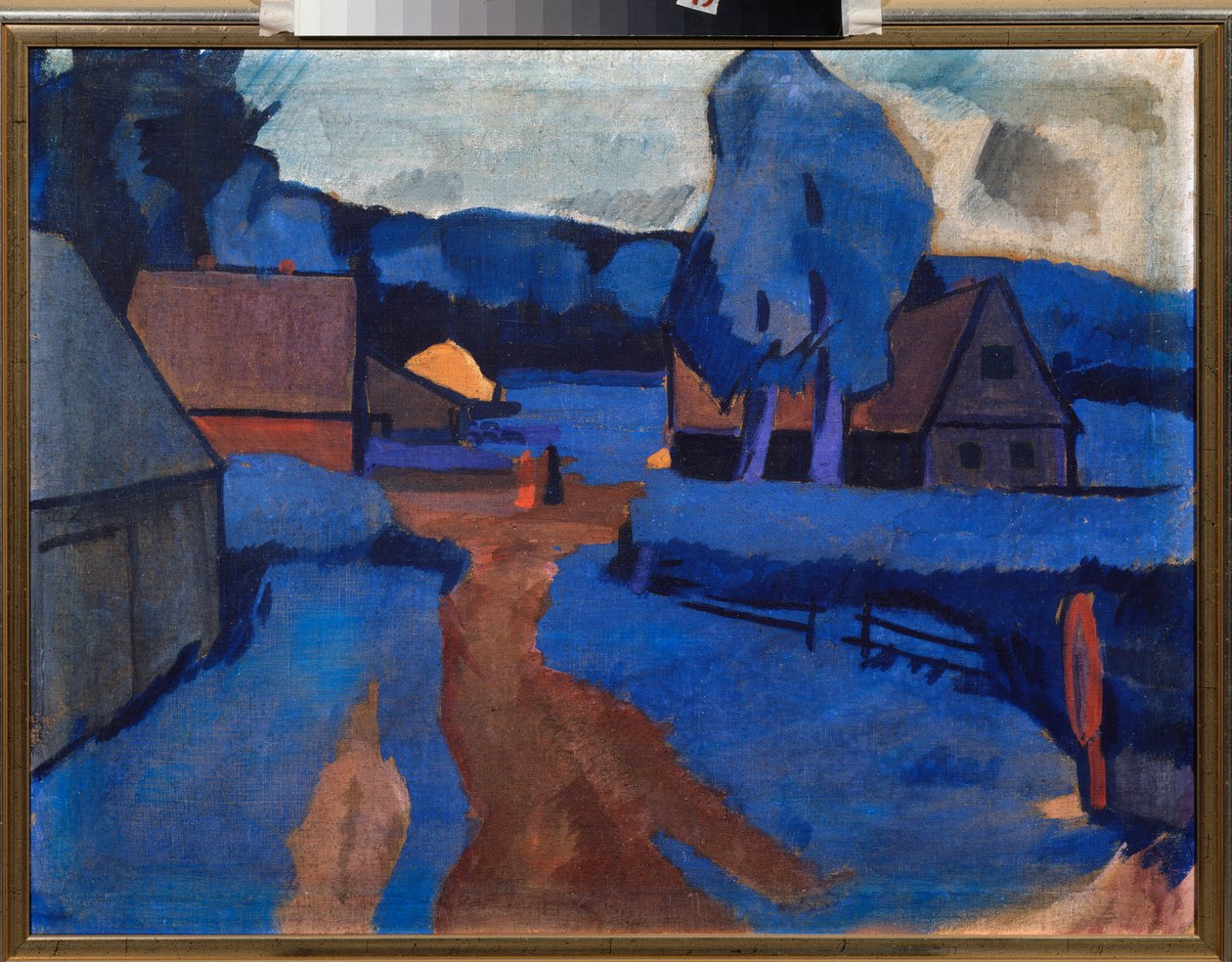 Blåt landskab - Maleri af Iosiph (Iosif) Solomonovich Shkolnik (1883-1926), olie på lærred, ca. 1910 - Russisk kunst, 20. århundrede, avantgarde - Privat samling af Iosiph Solomonovich Shkolnik
