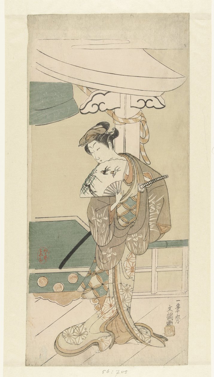 Skuespiller som danser af Ippitsusai Bunchō