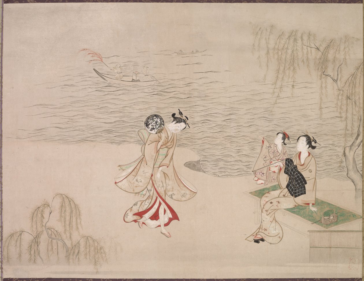 Skønheder ved kysten, ca. 1765-1792. af Ippitsusai Bunchō