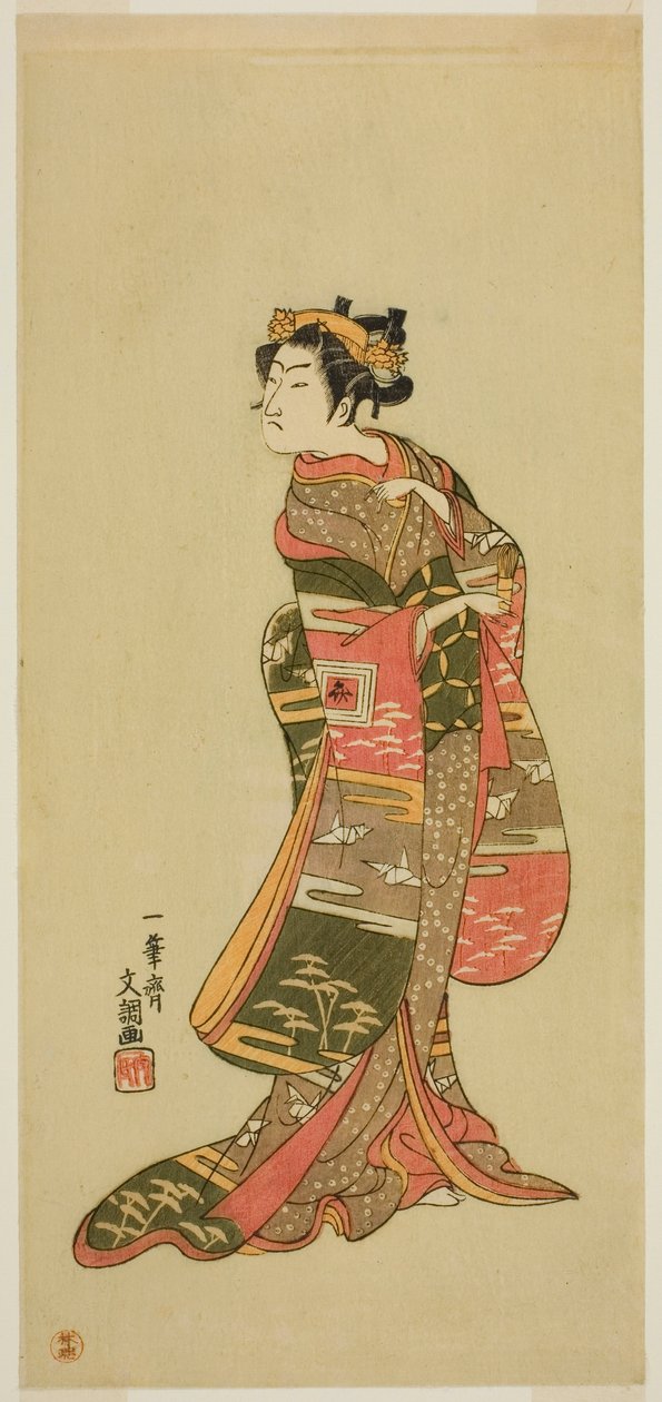 Skuespilleren Ichikawa Benzo i en uidentificeret rolle af Ippitsusai Bunchō