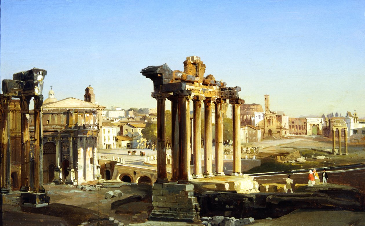Forum Romanum af Ippolito Caffi
