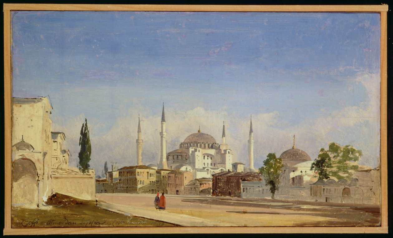 Haghia Sophia, Konstantinopel, 1843 af Ippolito Caffi