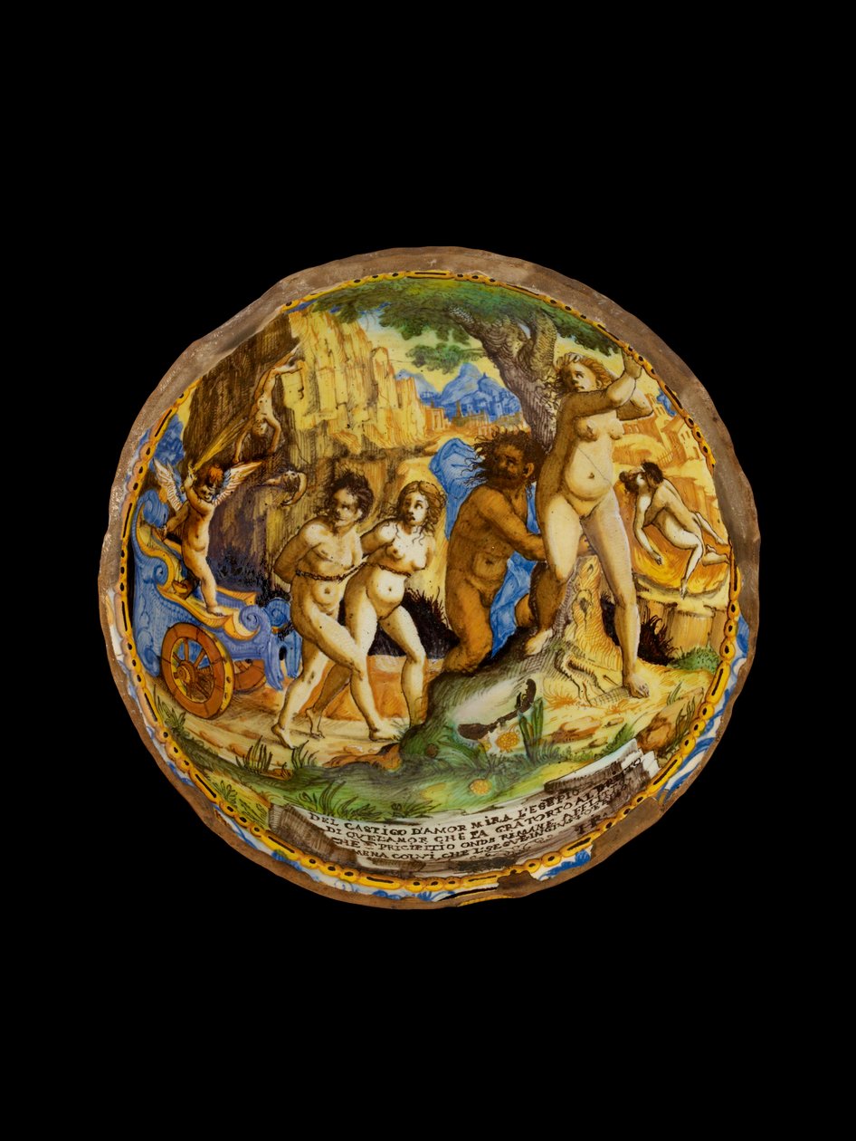 Skål med kærlighedens tugtelse, c1660-1670 af Ippolito Rombaldoni
