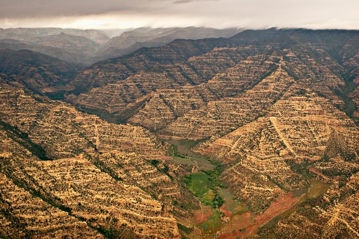Luftoptagelser af Range Creek, Utah, 2005 (foto) af Ira Block