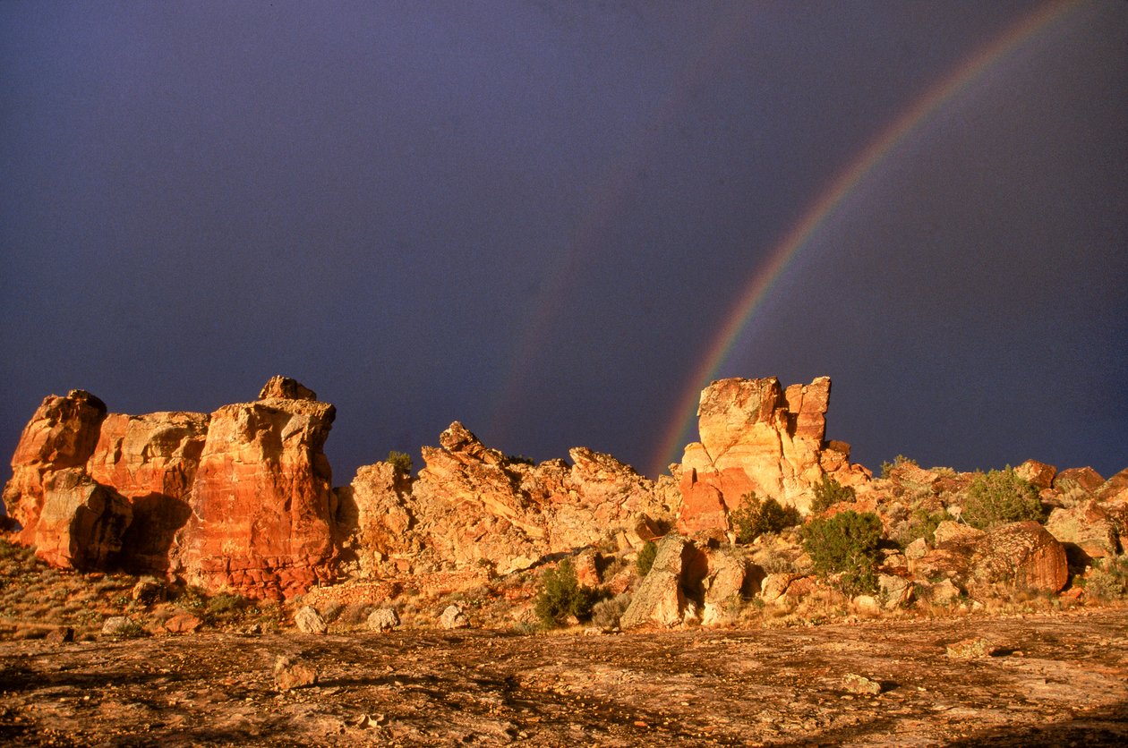 Ancient Anasazi site, Castle Rock, Colorado af Ira Block
