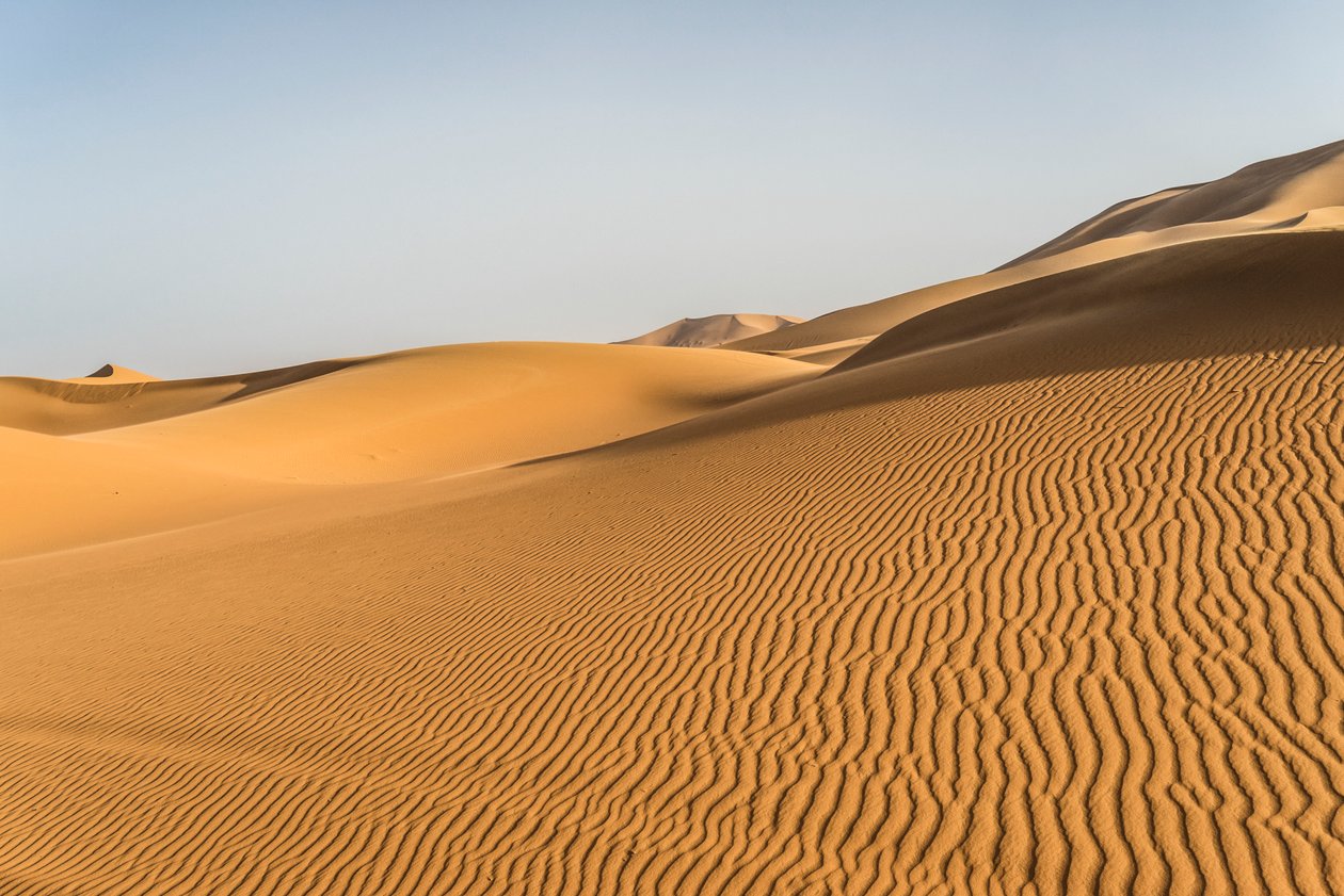 Sandklitter i Erg Chebbi i det sydøstlige Marokko, 2014 (foto) af Ira Block