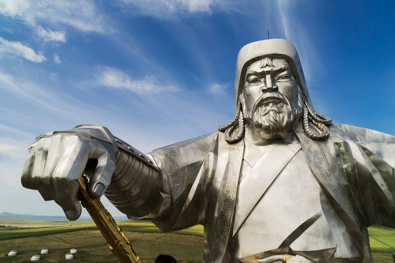 Djengis Khan-rytterstatuen, en del af Djengis Khan-statue-komplekset, er en 40..., 2015 (foto) af Ira Block