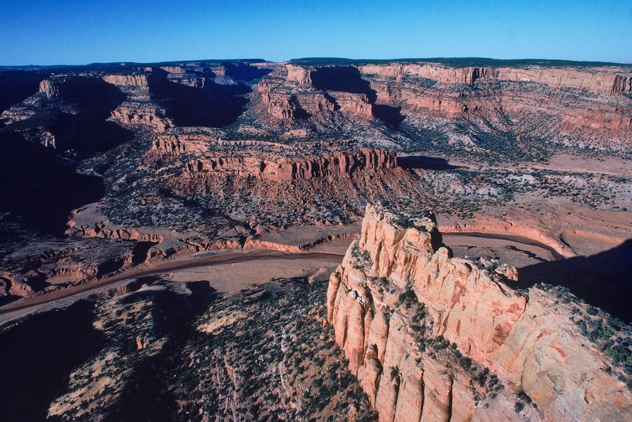 Tsegi Canyon, hjemsted for Keet Seel Anasazi-indianerruinerne i Navajo-indianerreservatet af Ira Block