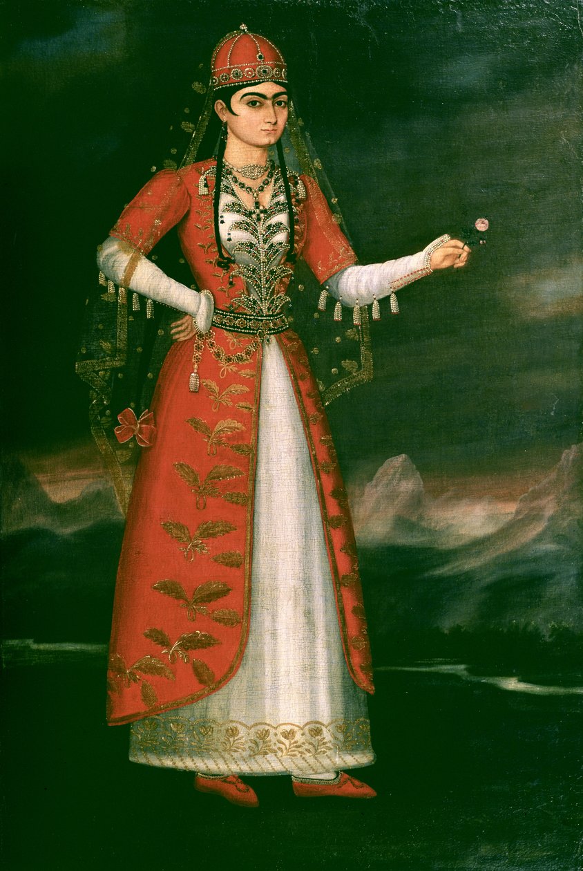 Portræt af Nino Eristavi, iransk, 1829 af Iranian School