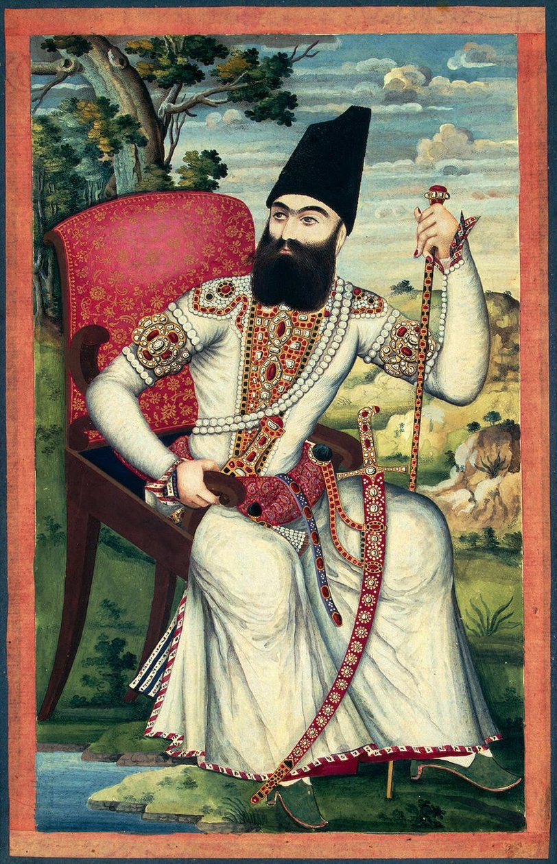 Portræt af prins Abbas Mirza, ca 1820 af Iranian Master