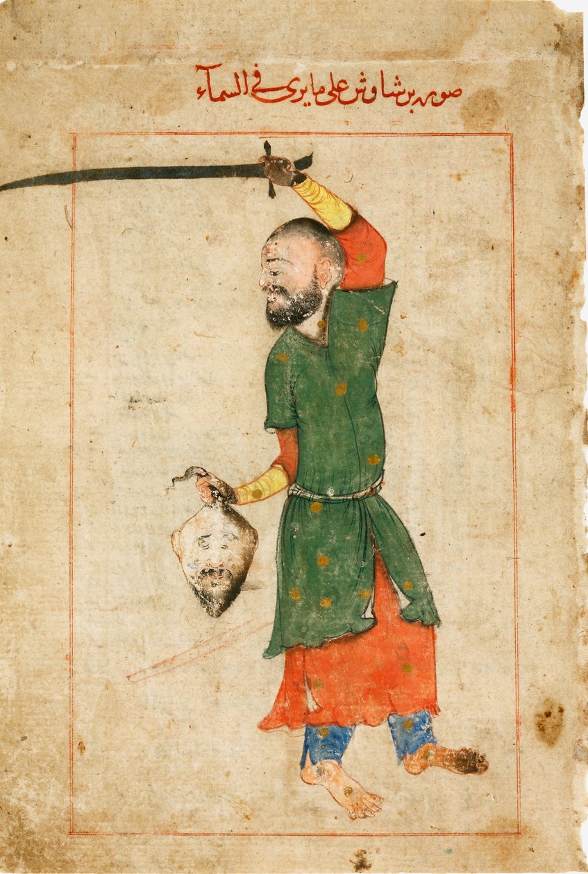 Stjernebilledet Perseus fra bogen med faste stjerner af Al-Sufi af Iranian Master