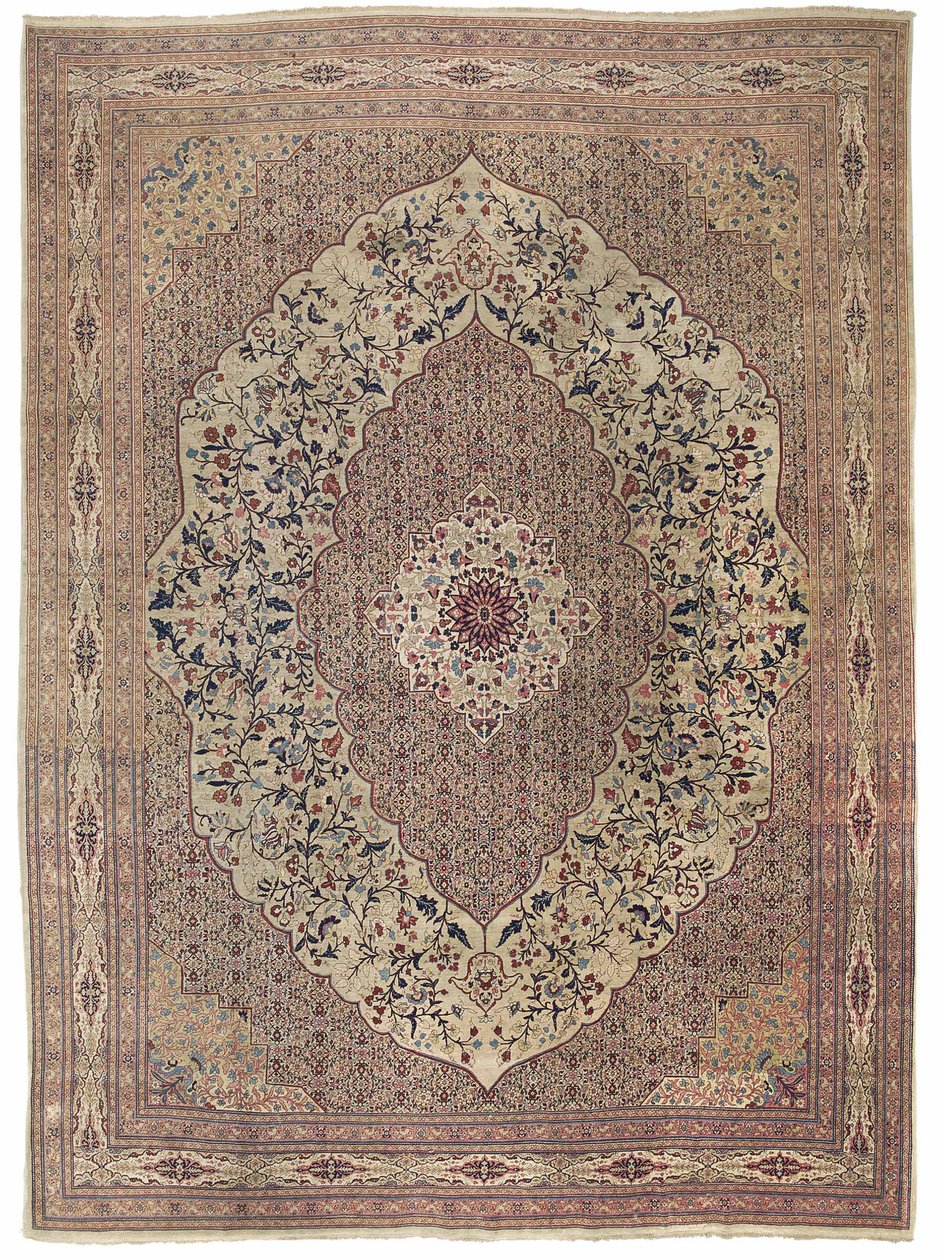 Haji Jalili Tabriz tæppe, ca. slutningen af det 19. århundrede (uld) af Iranian School