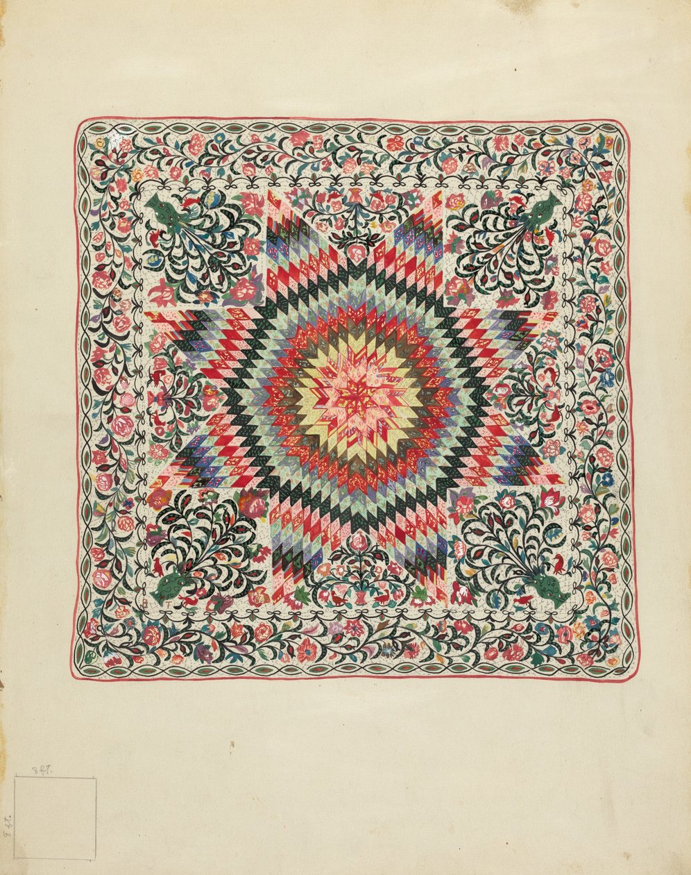 Patchwork og Applikation Quilt af Irene Schaefer