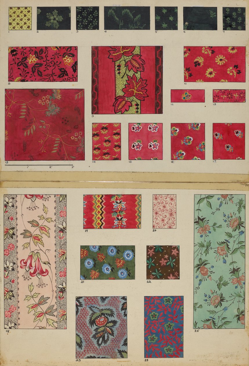 Patchwork og applikationsdyne, ca. 1936 af Irene Schaefer