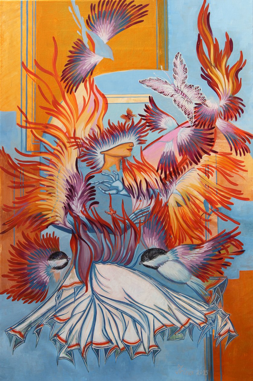 Genskabte Chickadees, 2015 af Irina Corduban