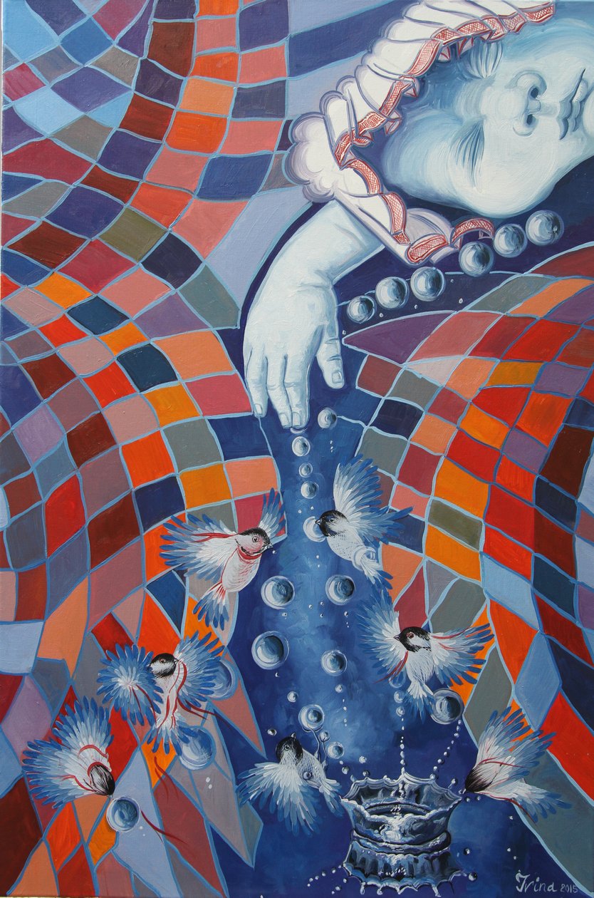 Rekreationen fra regndråber, 2015 af Irina Corduban