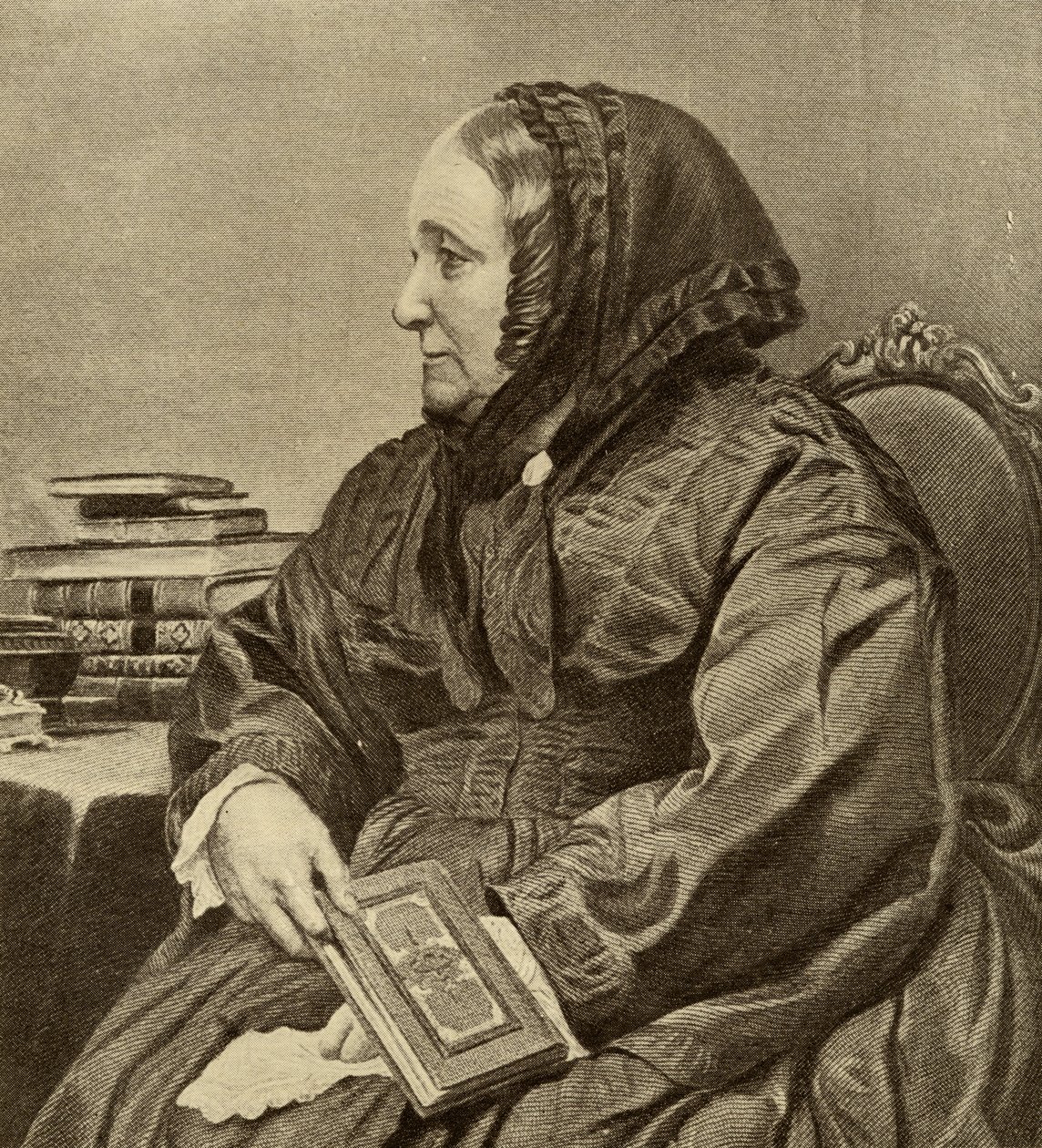 Anna Brownwell Jameson (1794-1860) af Irish School