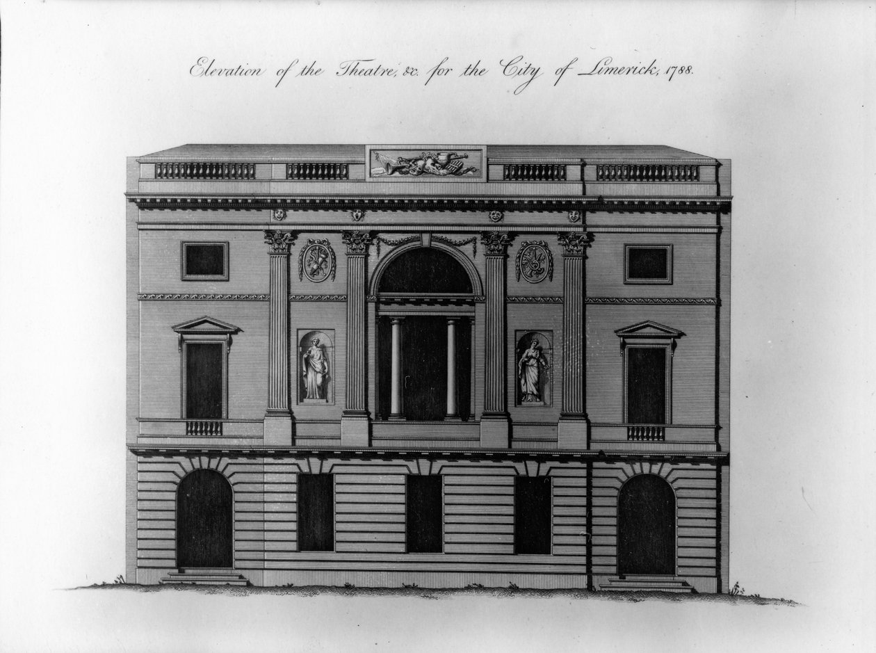 Forhøjning af Teatret, undc. for byen Limerick, 1788 af Irish School