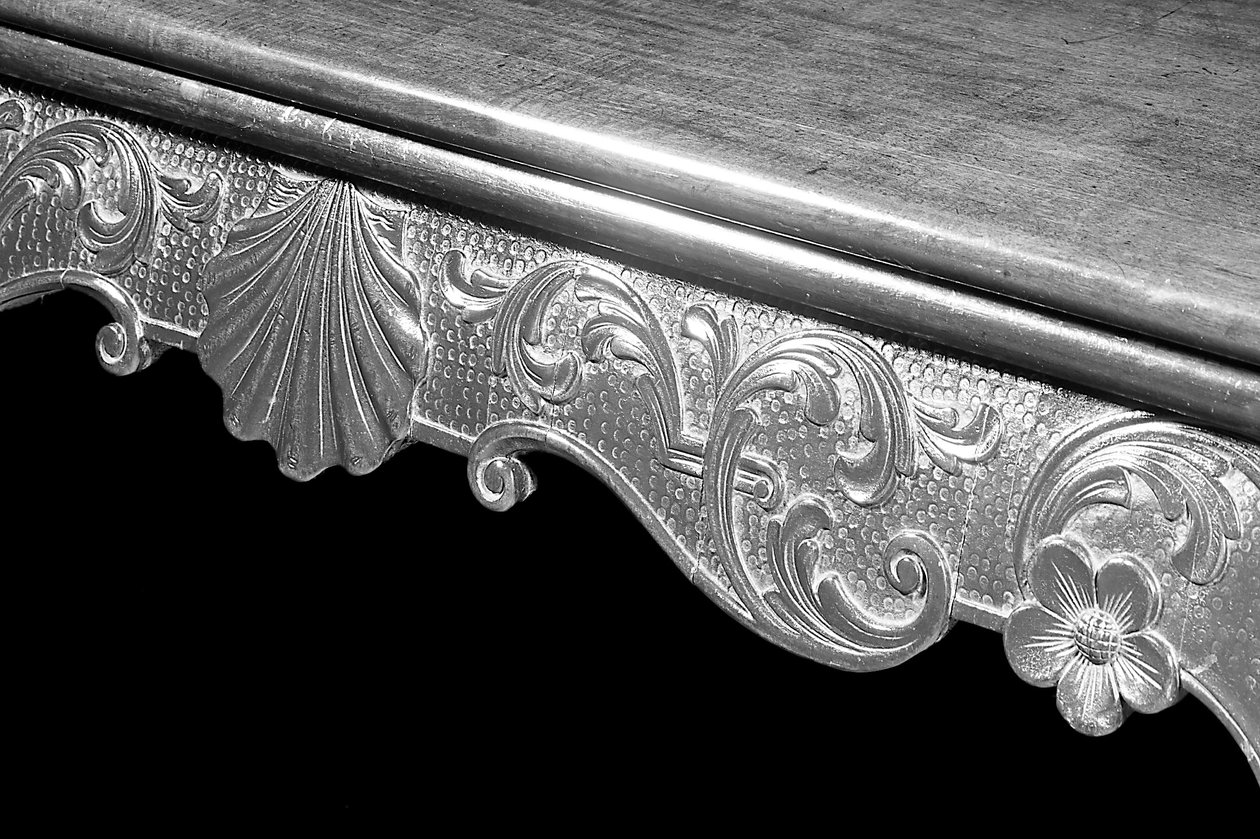 Detalje af et George III-kortbord, ca. 1765 (mahogni) af Irish School