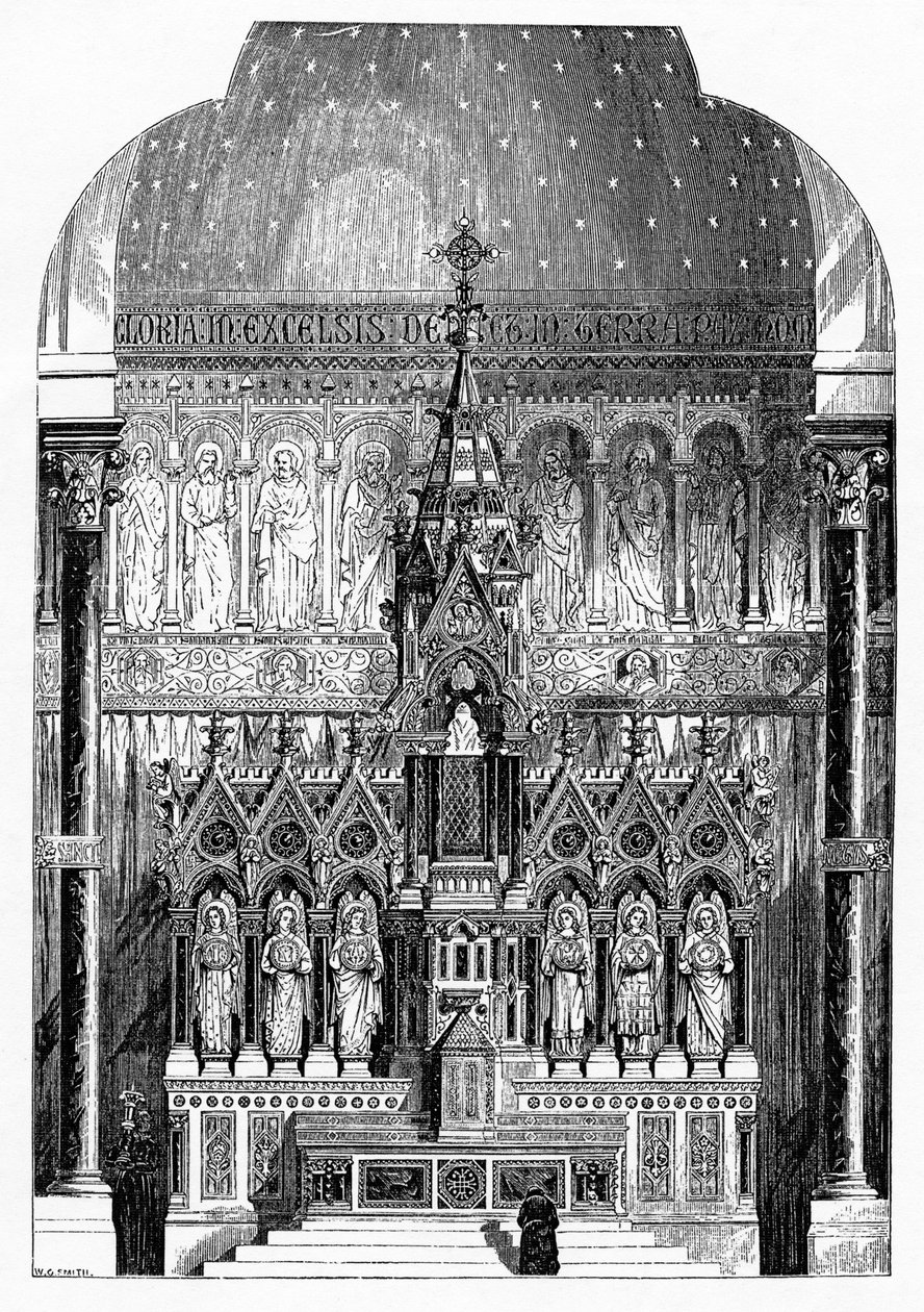 Højalter fra St. Alphonsus Liguori, Limerick, Irland, illustration fra 