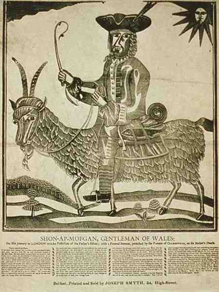 "Shon Ap Morgan, Gentleman of Wales" (litografi) af Irish School