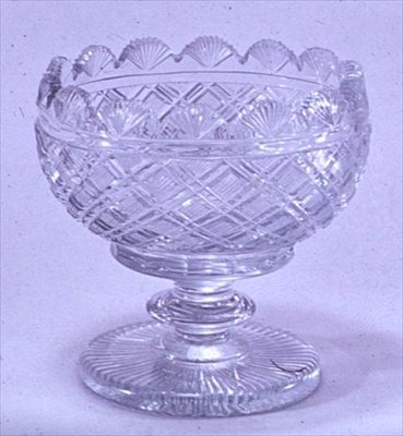 Sukkerskål, Waterford, ca.1810 (glas) af Irish School