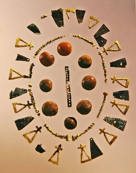 Dele af kvindetøj af Iron Age