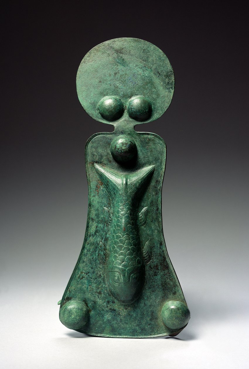 Vestasiatisk hestes næsebeskytter (bronze) af Iron Age