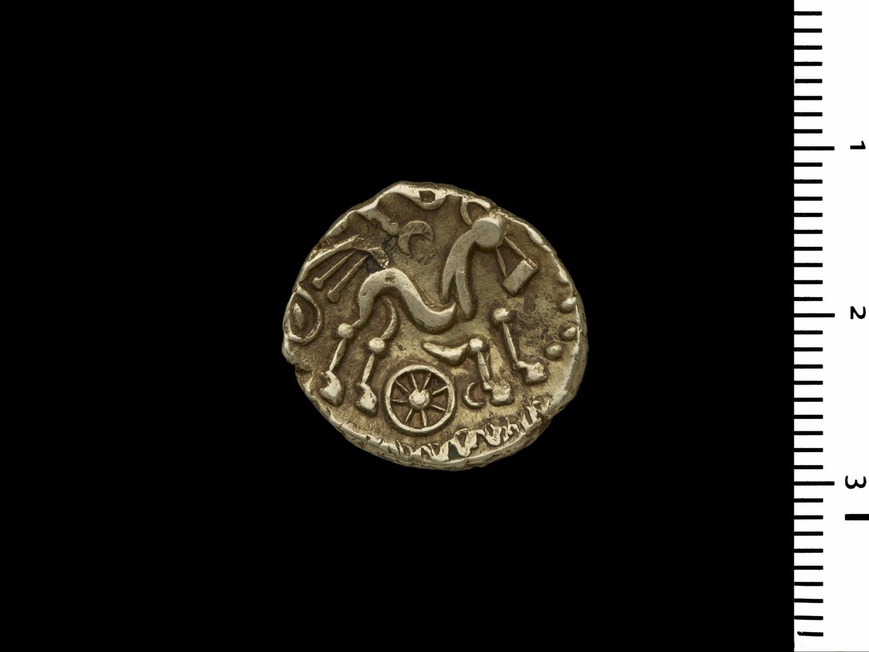 Mønt fra Henley Hoard, ca. 50 f.Kr. (guld) af Iron Age