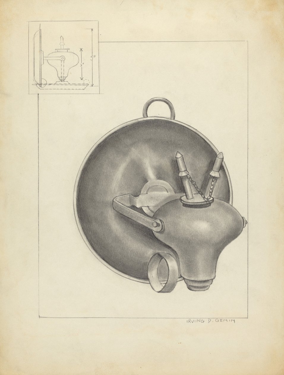 Lampe af Irving D. Genin