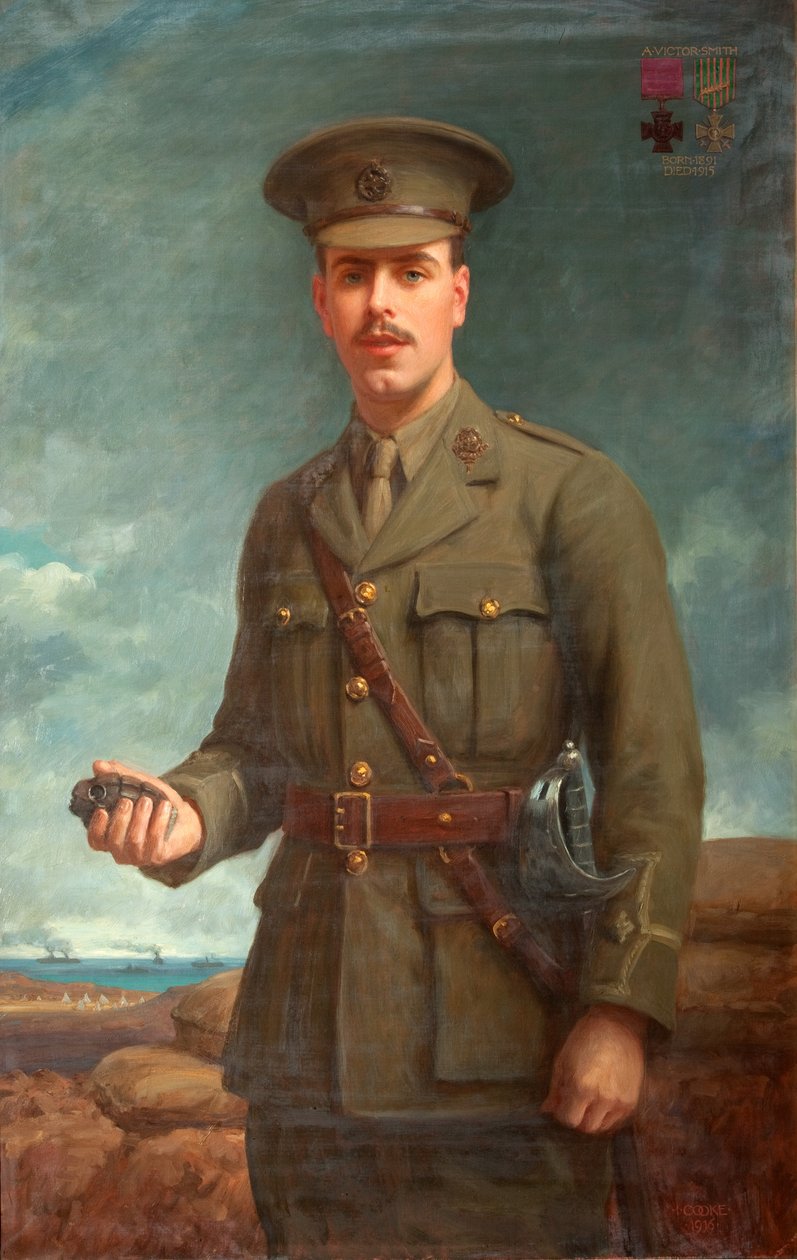 2. løjtnant Alfred Victor Smith, VC, 1916 af Isaac Cooke