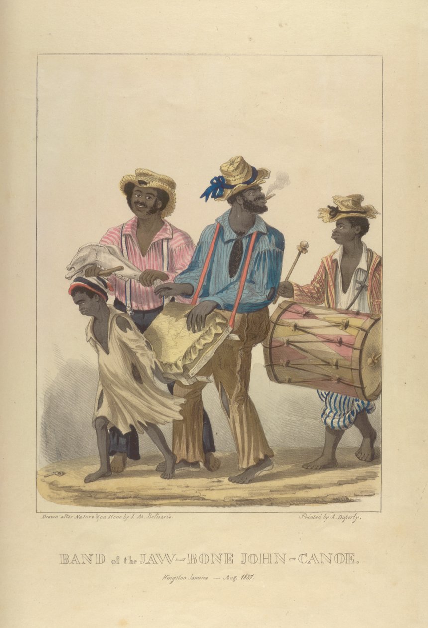 Band of the Jaw-Bone John-Canoe, illustration fra 