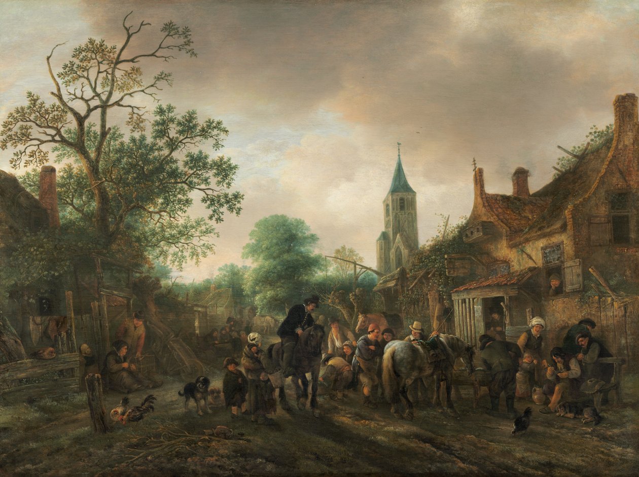 Stop på kroen af Isaac van Ostade