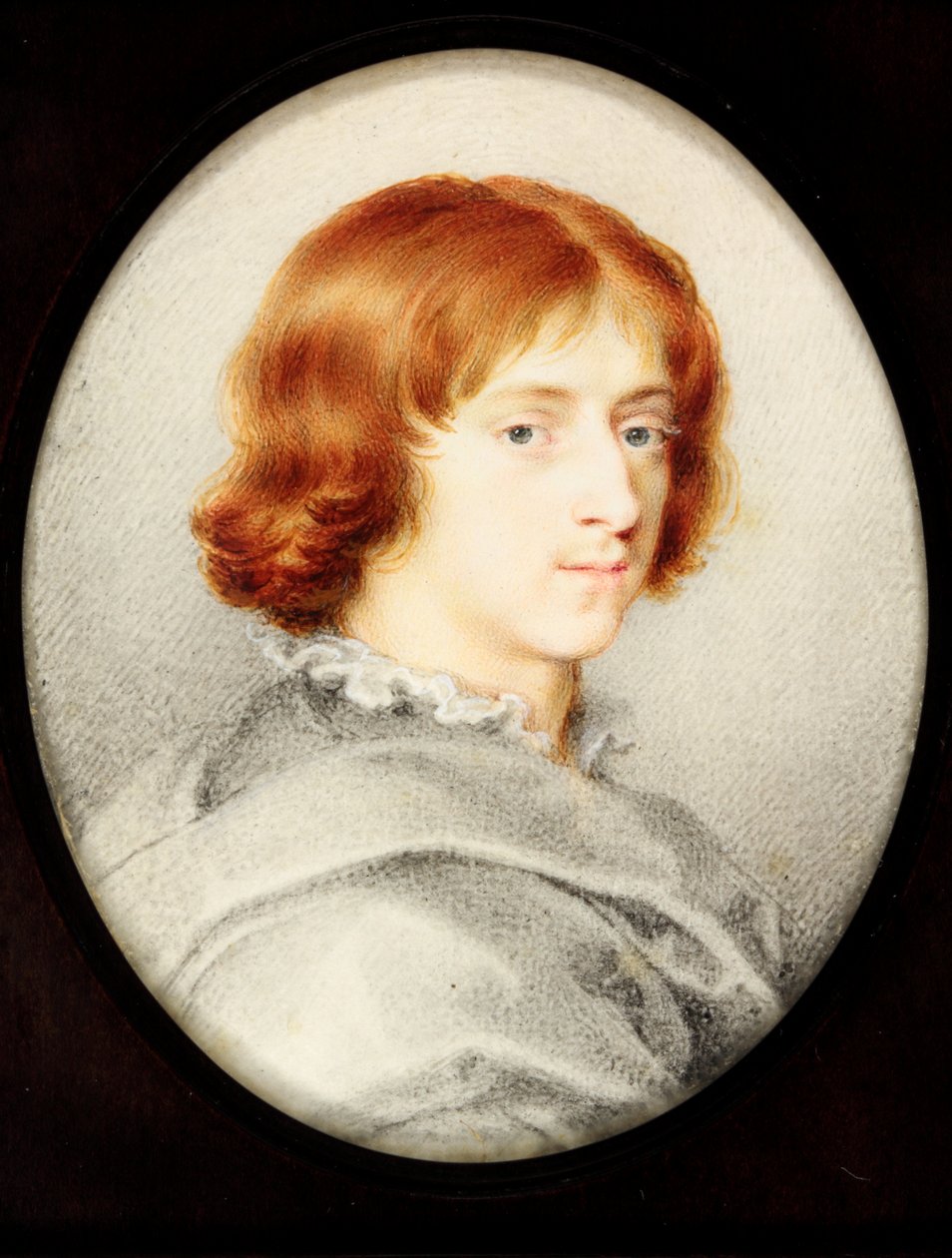 En ung gentleman traditionelt identificeret som Isaac Oliver den yngre, malerens søn (akvarel på vellum) af Isaac (attr. to) Oliver