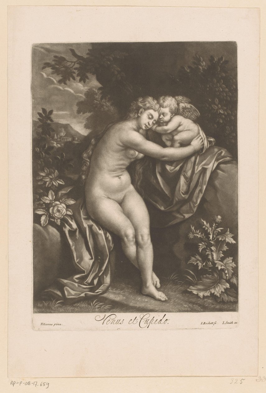 Venus og Amor Venus og Amor (titel på objekt) af Isaac Beckett