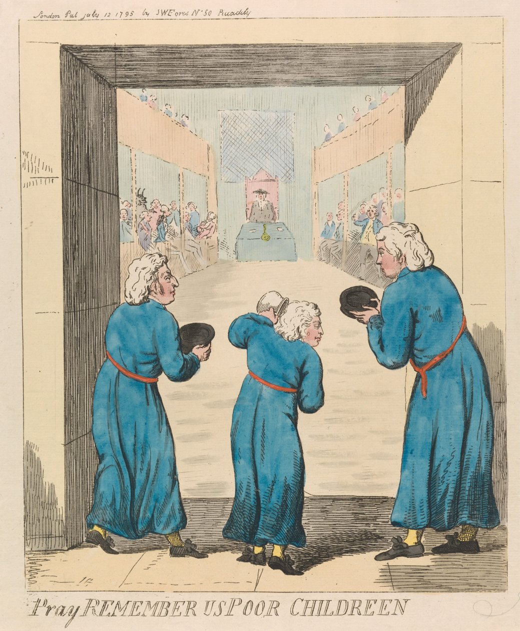 Bitte erinnert euch an uns arme Kinder af Isaac Cruikshank