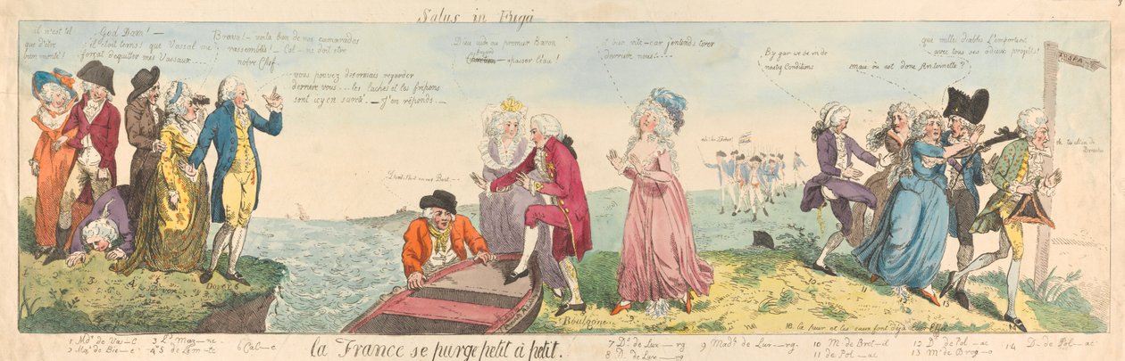 Salus in Fugâ - Frankreich reinigt sich nach und nach af Isaac Cruikshank
