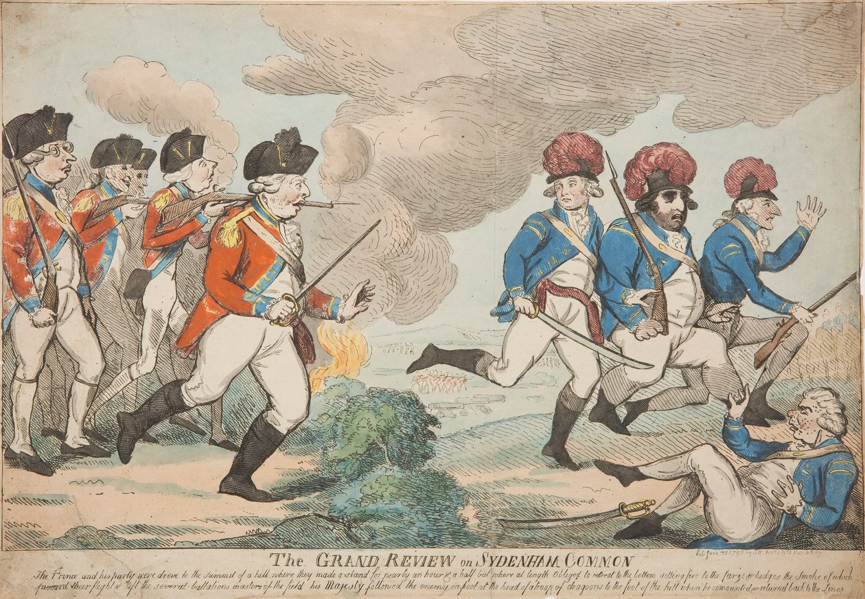 Den store anmeldelse på Sydenham Common af Isaac Cruikshank
