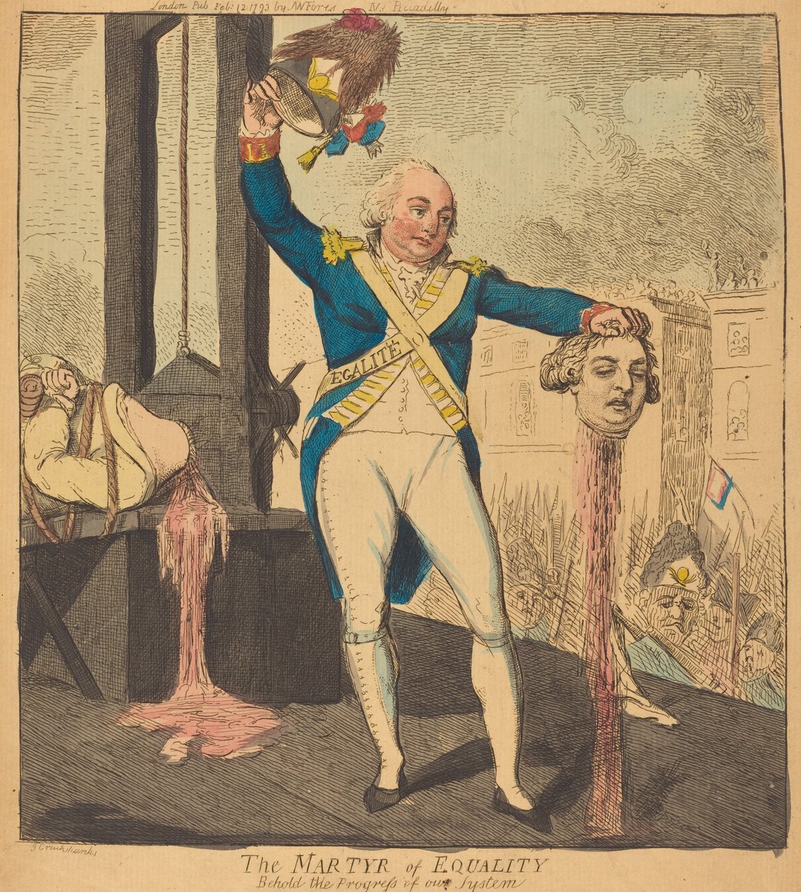 Lighedens martyr af Isaac Cruikshank