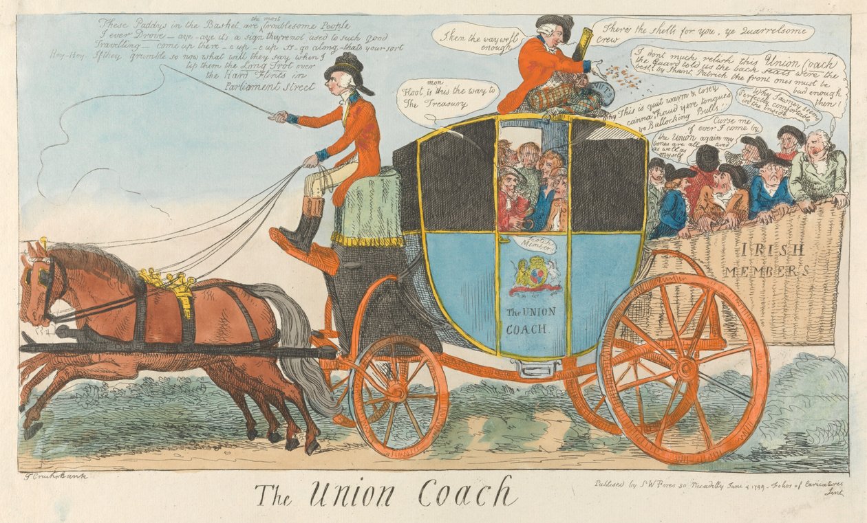 Der Union-Kutsche af Isaac Cruikshank