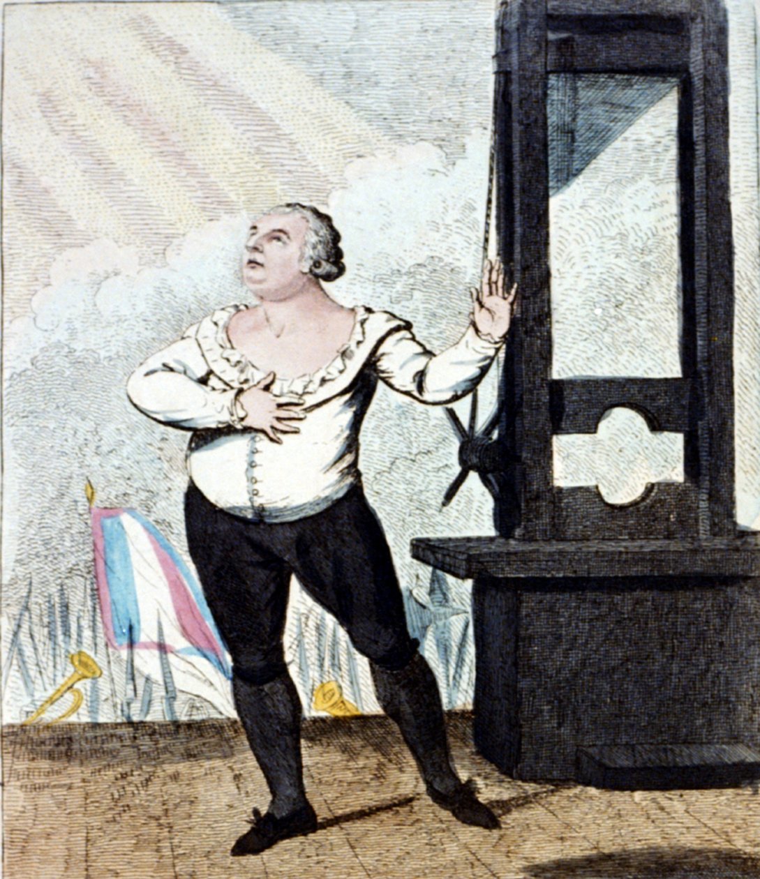 Ludvig XVI, Frankrigs konges martyrdød af Isaac Cruikshank